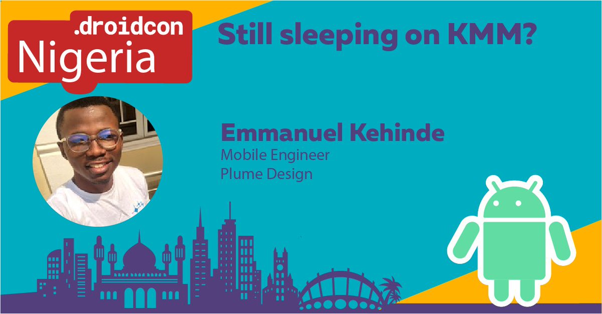 Droidcon Nigeria 2021 speaker card for Emmanuel Kehinde
